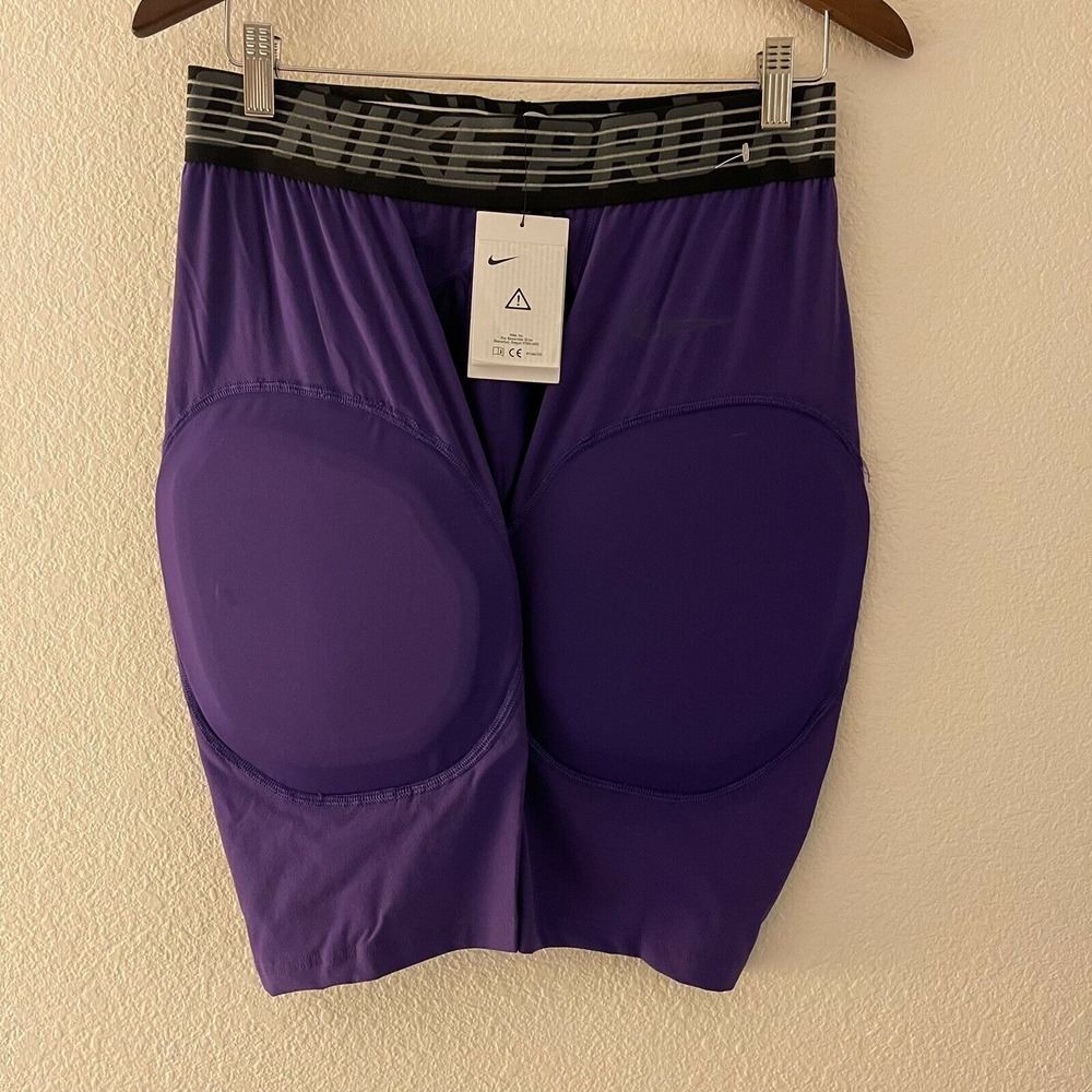 Nike Pro Hyperstrong Compression Hard Plate Football Shorts Purple AR4356-504